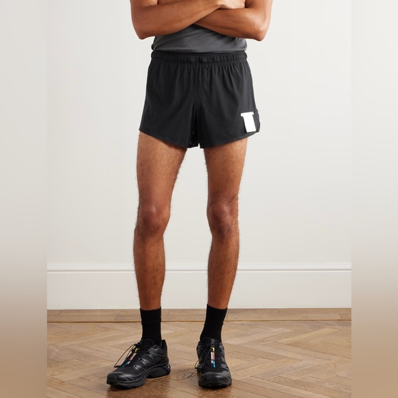 SATISFY 2.5" Distance Straight-Leg Logo-Appliquéd Space‑O™ Shorts - Small - Picture 2 of 9